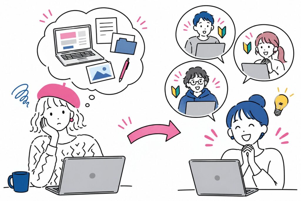 技術に自信がなくても、いきなり諦める必要はありません。
自分では普通だと思っている作業が、初心者には頼みたい仕事になっている場合があります。