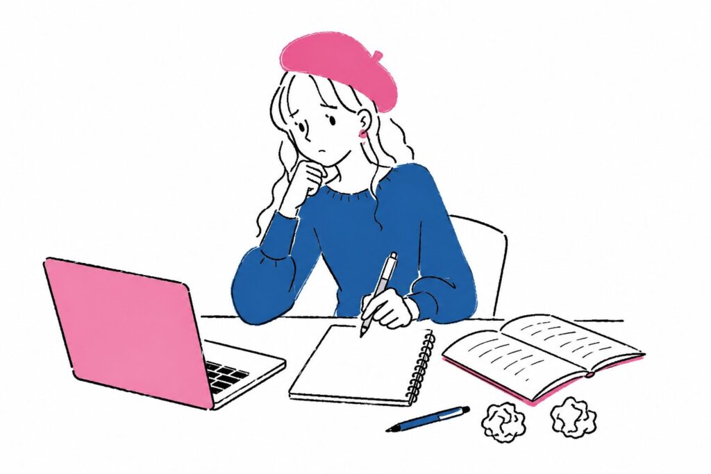 仕事や副業、勉強などで「失敗が怖くて動けない」「自分にできる気がしない」と感じるときの対処です。