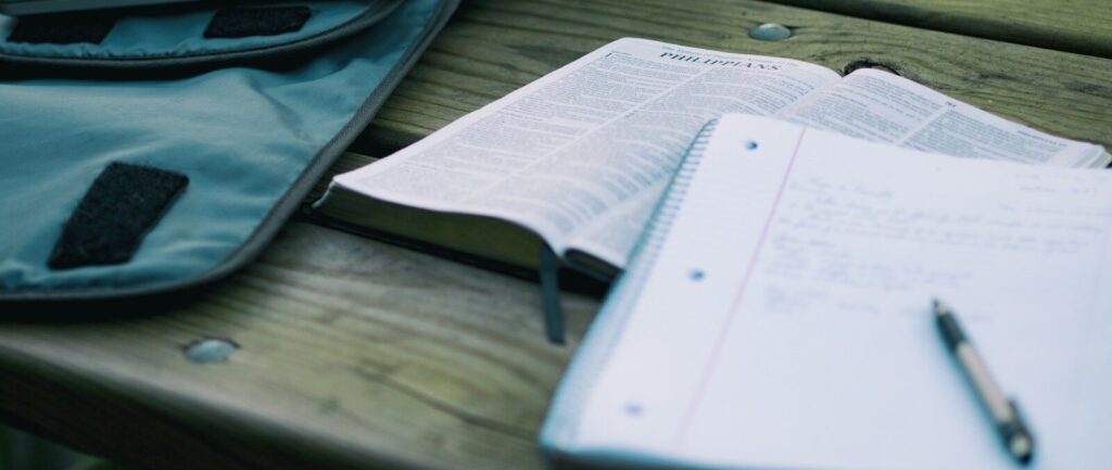 two books on wood plank