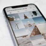 black android smartphone on white table