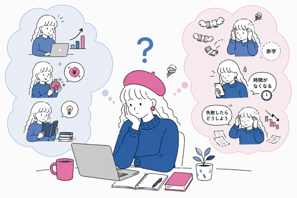 必要なのは、恐怖を無視して勢いで始めることではありません。
不安を確認できる項目へ分け、失敗しても生活に影響しない範囲で試すことです。