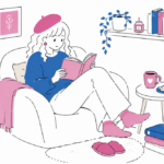 リラックスして読書