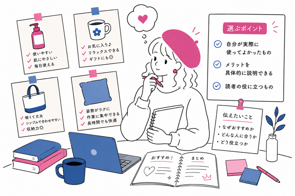 自分が説明できる商品を選ぶ